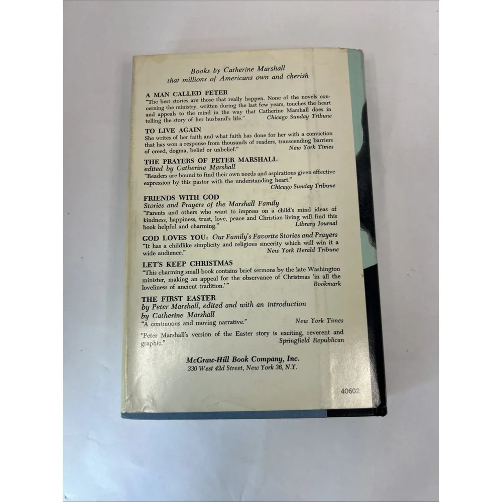 Beyond Our Selves Catherine Marshall 1961 HC DJ Christian Faith Memoir